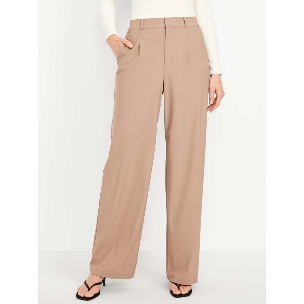 Old Navy Women's High Rise SleekTech Trouser Pants‎ #784434 - Salt Marsh - XXL